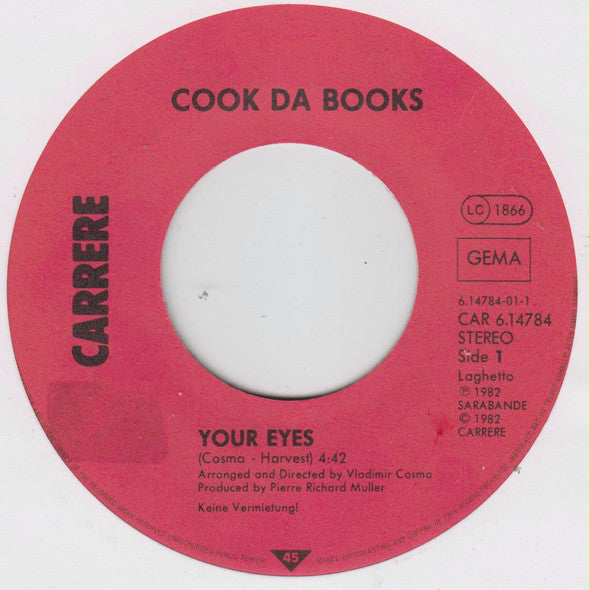 Cook Da Books / Paul Hudson : Your Eyes (Bande Originale Du Film 'La Boum 2') (7", Single)
