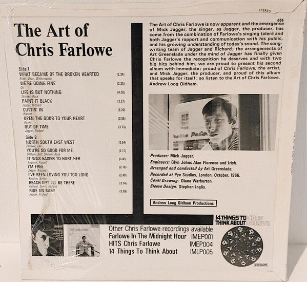 Chris Farlowe : The Art Of Chris Farlowe (LP, Album)