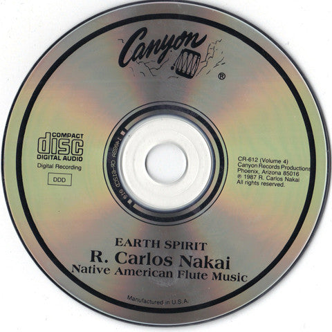 R. Carlos Nakai : Earth Spirit (CD, Album, RP)