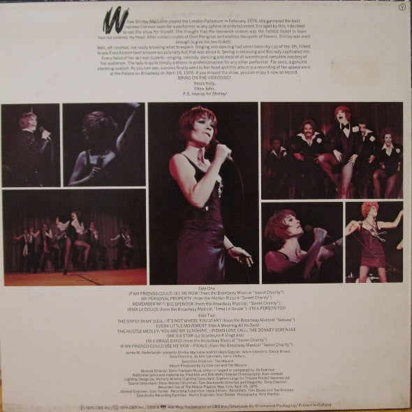 Shirley MacLaine : In Concert (LP, Album)