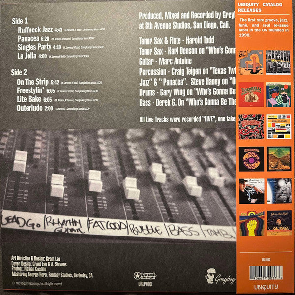 Greyboy With Harold Todd & Marc Antoine : Freestylin' (LP, Album, RSD, Ltd, Ora)