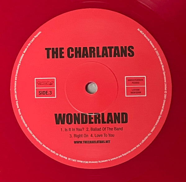 The Charlatans : Wonderland (LP, Whi + LP, Red + Album, RSD, Dlx, Ltd, RE)