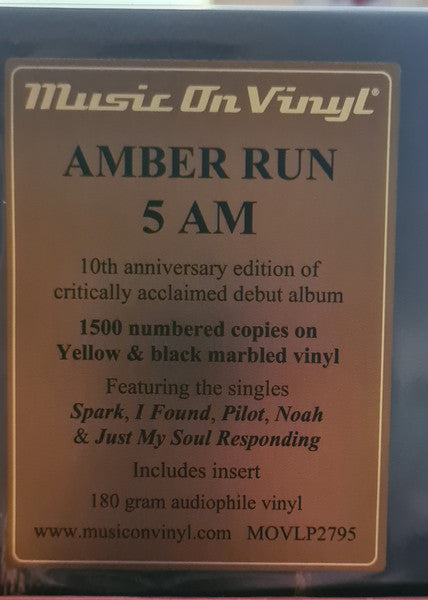 Amber Run : 5 AM (LP, Album, Ltd, Num, RE, Yel)