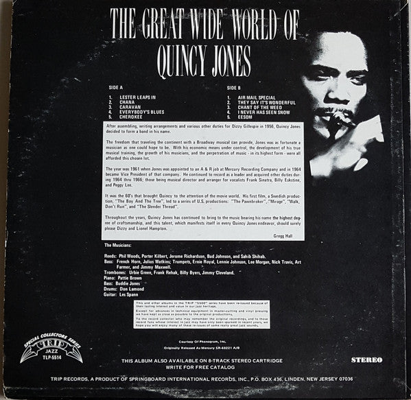 Quincy Jones : The Great Wide World Of Quincy Jones (LP, Album, RE)
