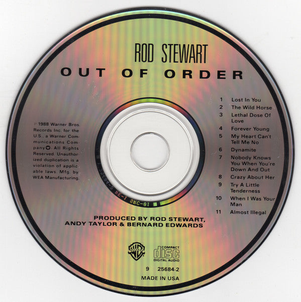 Rod Stewart : Out Of Order (CD, Album)