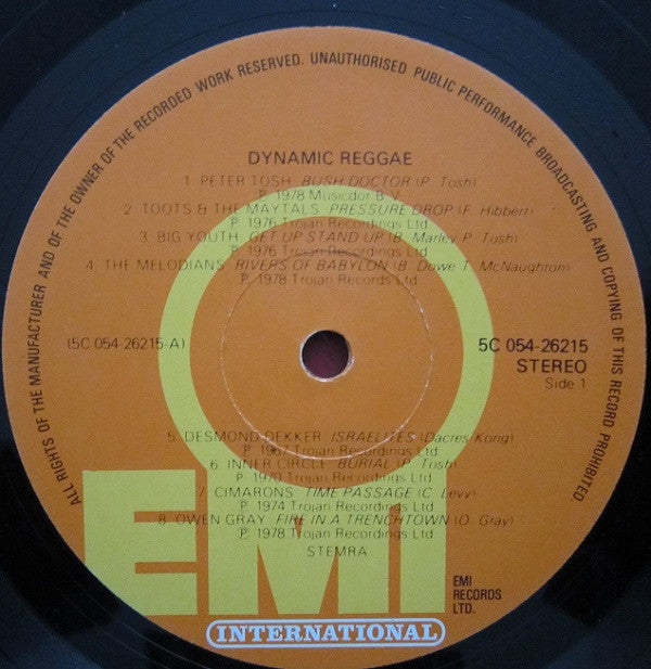 Various : Dynamic Reggae (LP, Comp)