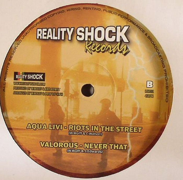 Sweetie Irie / Aqua Livi* / Valorous : UK Riots / Riots In The Street / Never That (12")
