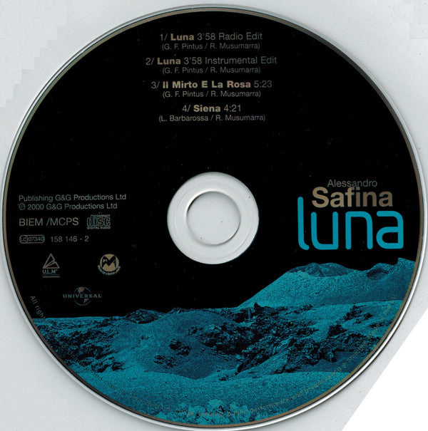 Alessandro Safina : Luna (CD, Maxi)