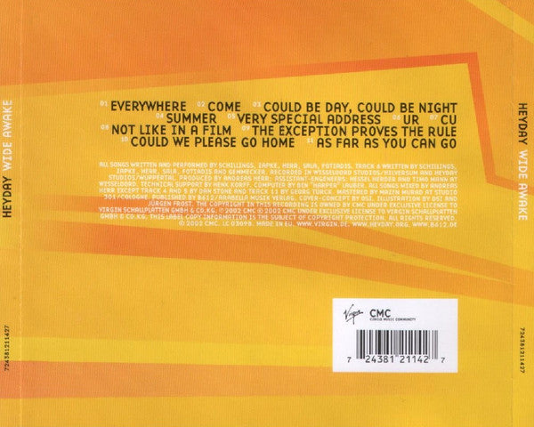Heyday : Wide Awake (CD, Album)