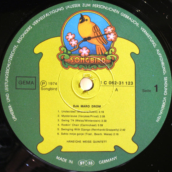 Häns'che Weiss Quintett : Dja Maro Drom (LP, Album, Gat)