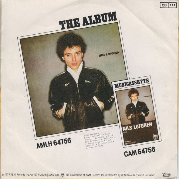 Nils Lofgren : No Mercy (7", Single)