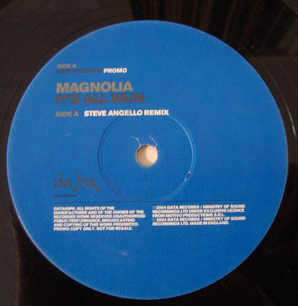 Magnolia : It's All Vain (12", S/Sided, Promo)