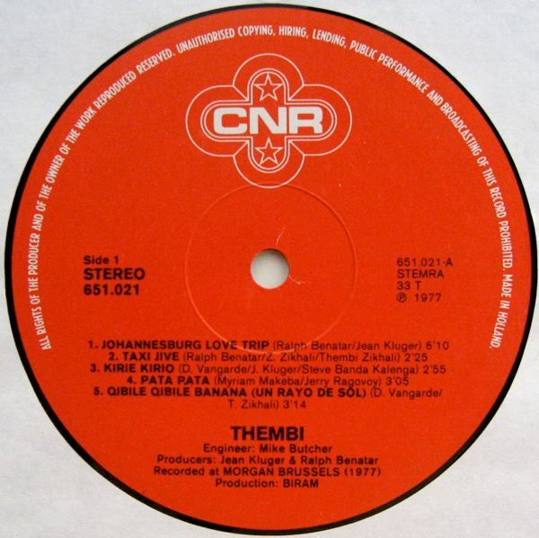 Thembi : Take Me Back To The Old Transvaal (LP, Album)