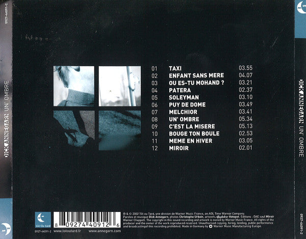 Dick Annegarn : Un’ Ombre (CD, Album)