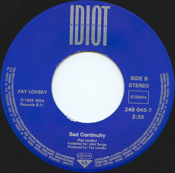 Fay Lovsky : The Pen Is The Mightiest Weapon (7", Single)