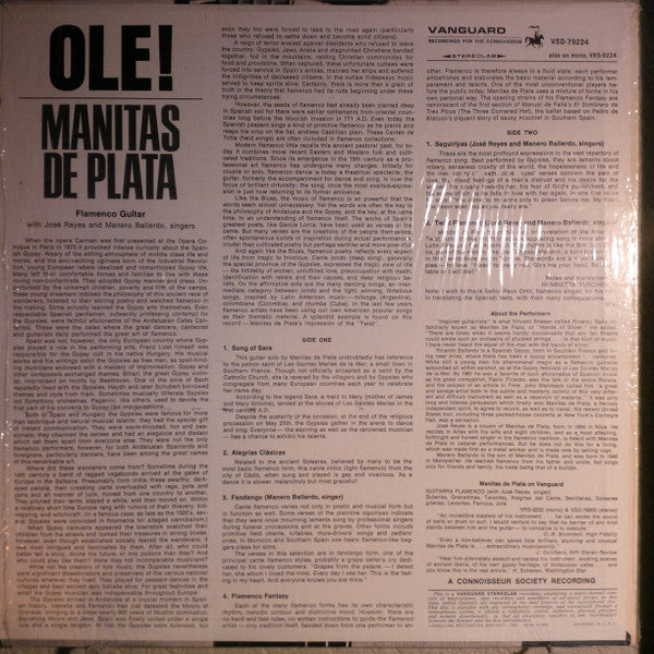 Manitas De Plata : Ole! (LP, RP)