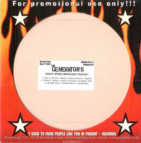 The Generators : Eight Speed Improved Tracks (CD, Album, Promo)