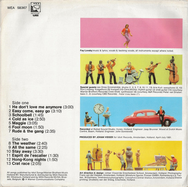 Fay Lovsky : Confetti (LP, Album, RE)