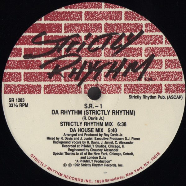 S.R.-1 : You Got The Love / Da Rhythm (12")