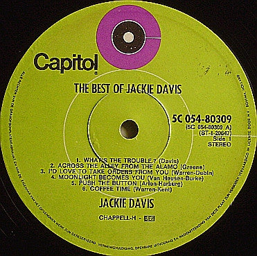 Jackie Davis : The Best Of Jackie Davis (LP, Comp)