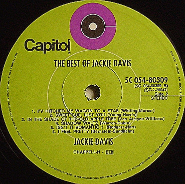 Jackie Davis : The Best Of Jackie Davis (LP, Comp)