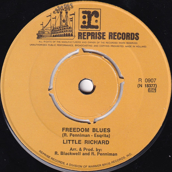 Little Richard : Freedom Blues (7", Single)