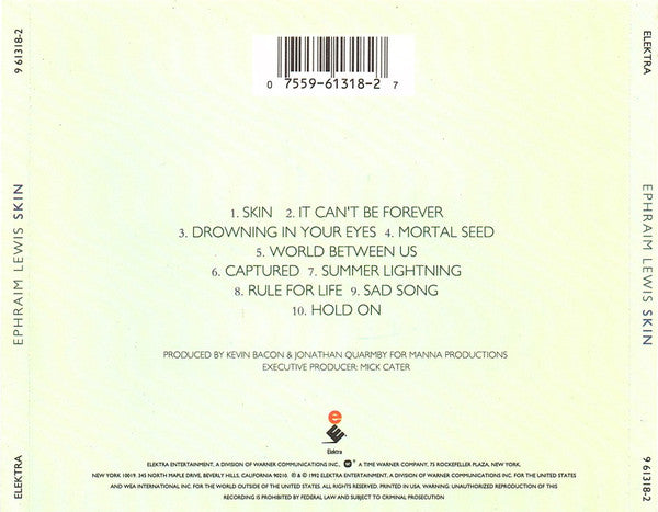 Ephraim Lewis : Skin (CD, Album)