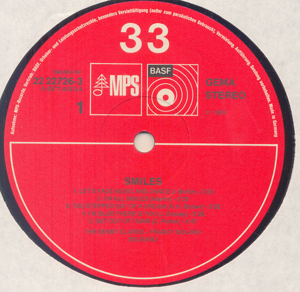 Clarke-Boland Big Band : Smiles (2xLP, Comp, Gat)