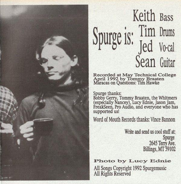 Spurge : Questions / Greed (7", Single, Mar)