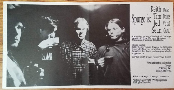 Spurge : Questions / Greed (7", Single, Mar)