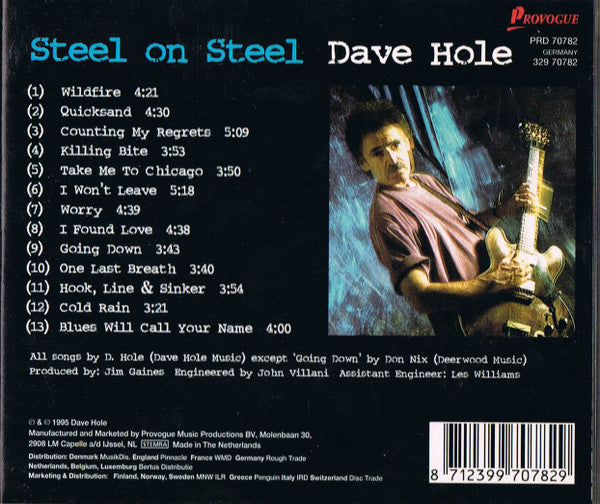 Dave Hole : Steel On Steel (CD, Album)