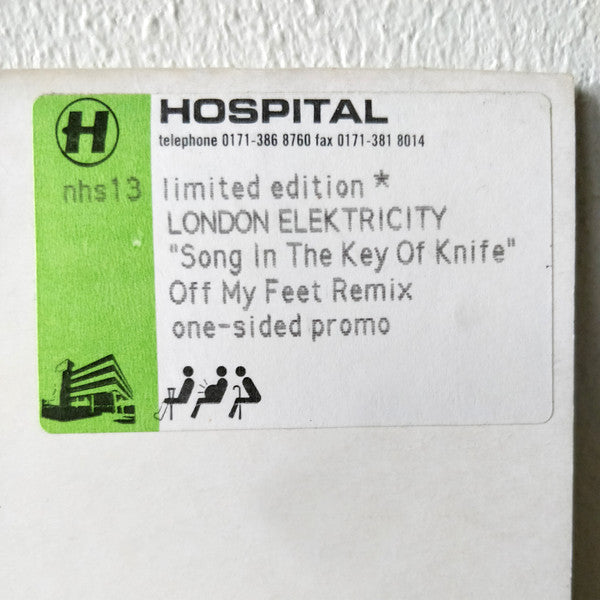 London Elektricity : Song In The Key Of Knife (Off My Feet Remix) (12", S/Sided, Promo)