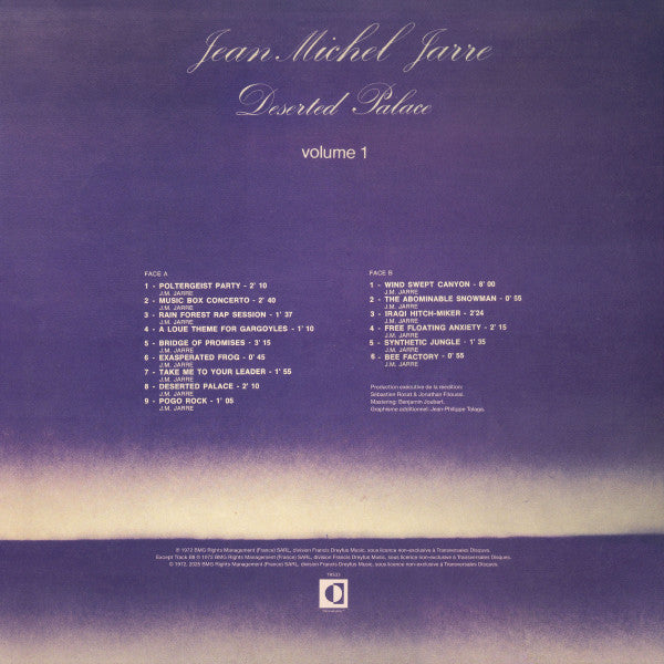 Jean Michel Jarre* : Deserted Palace (LP, Album, Ltd, RE, RM)