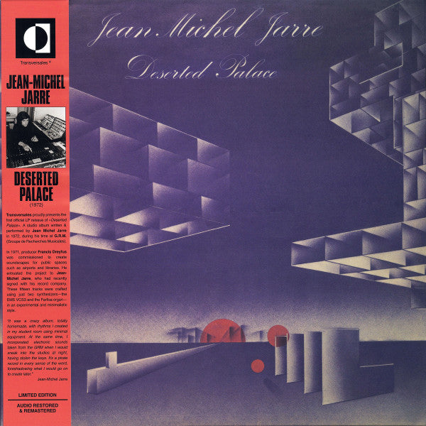 Jean Michel Jarre* : Deserted Palace (LP, Album, Ltd, RE, RM)