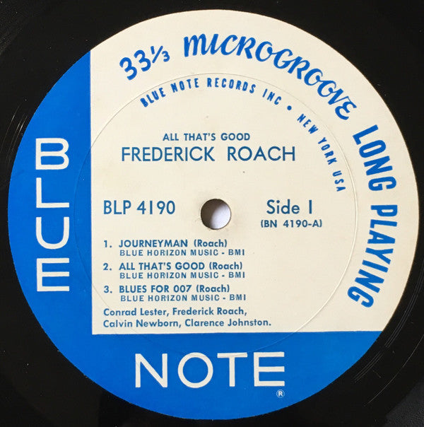 Frederick Roach* : All That's Good (LP, Album, Mono)