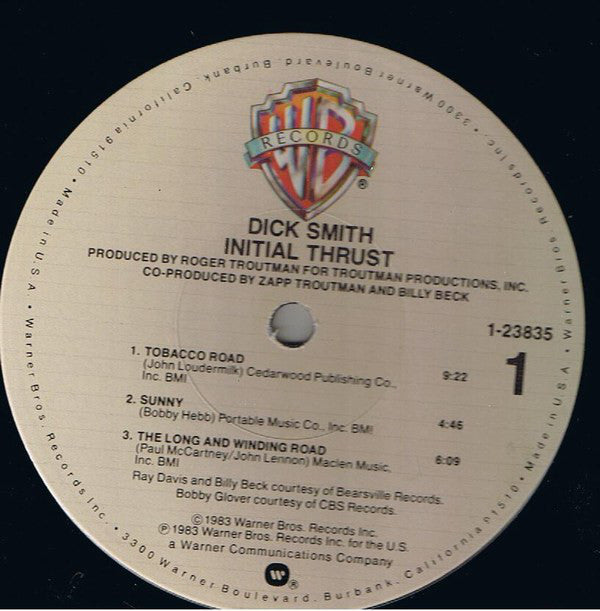 Dick Smith : Initial Thrust (LP, Album)