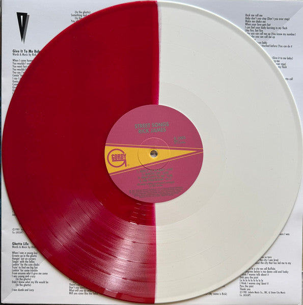 Rick James : Street Songs (LP, Album, RE, Red)