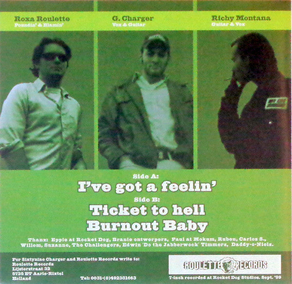 69 Charger : I've Got A Feelin' (7", Single)