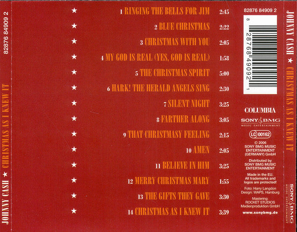 Johnny Cash : Christmas As I Knew It (CD, Comp)