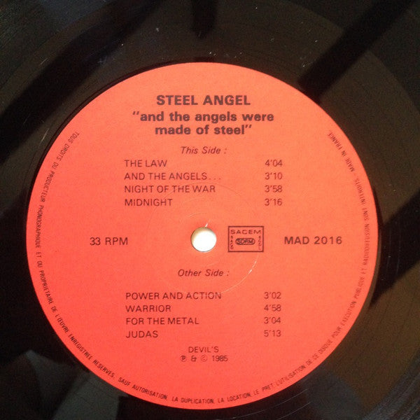 Steel Angel : ...And The Angels Were Made Of Steel (LP, Album)