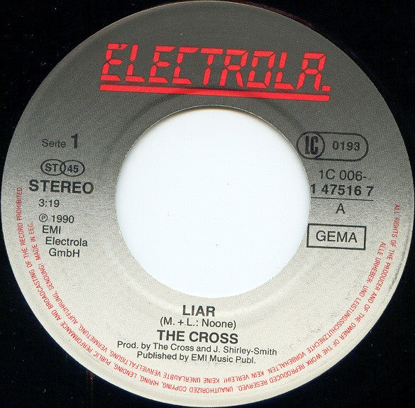 The Cross (3) : Liar (7", Single)