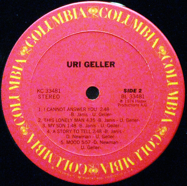 Uri Geller : Uri Geller (LP)