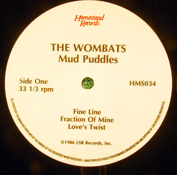 The Wombats (2) : Mudpuddles (12", EP)