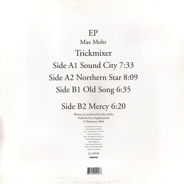 Max Mohr : Trickmixer EP (12", EP)