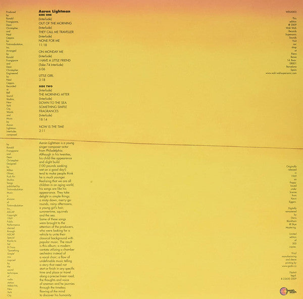 Aaron Lightman : Aaron Lightman (LP, Album, Dlx, Ltd, RE, 180)