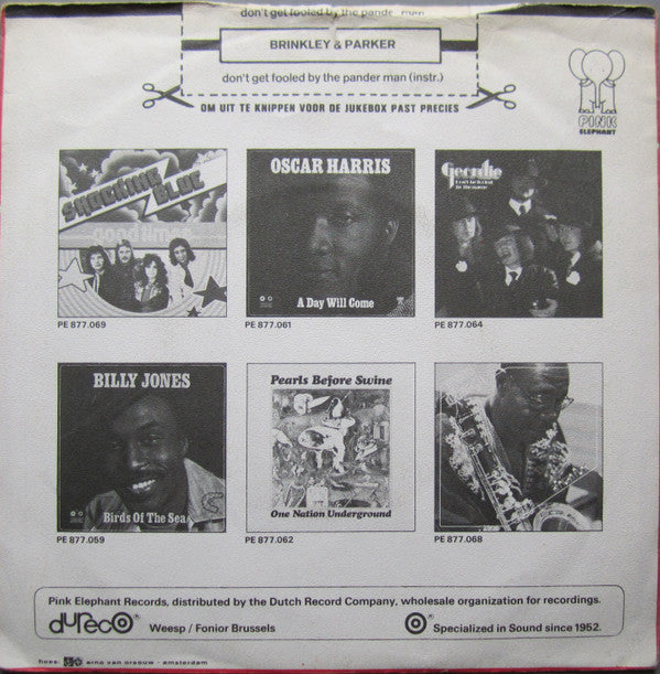 Brinkley & Parker : Don't Get Fooled By The Pander Man (7", Single)