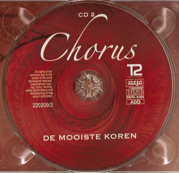 Various : Chorus - De Mooiste Koren (2xCD, Comp, Promo)