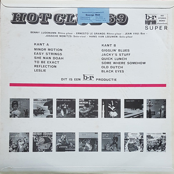 Hot Club 69 : Hot Club 69 (LP, Album)