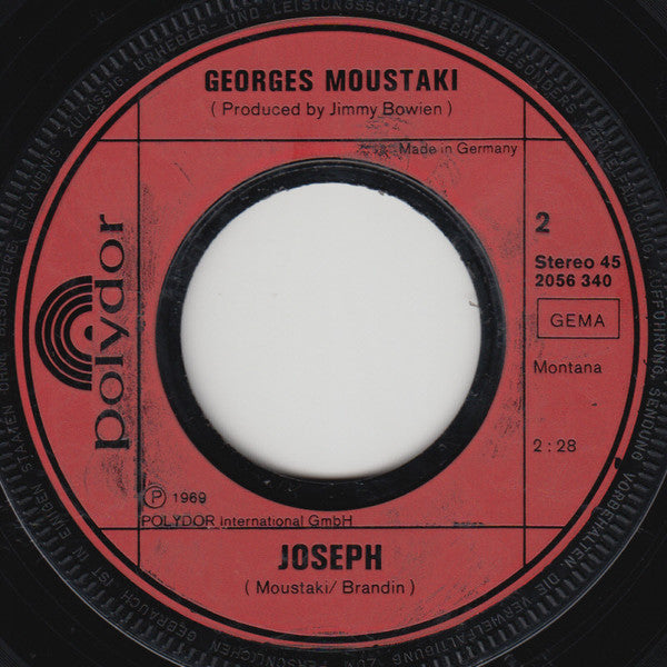 Georges Moustaki : Ich Bin Ein Fremder (7", Single, RE)
