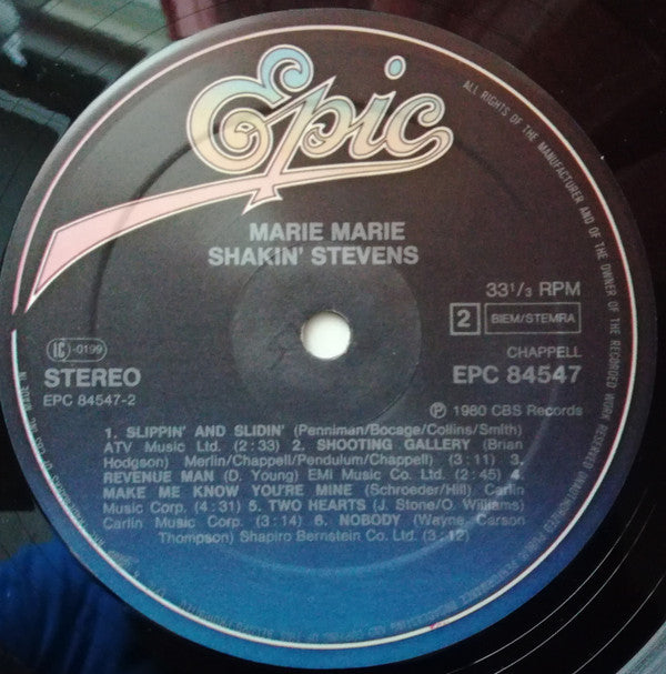 Shakin' Stevens : Marie Marie (LP, Album)